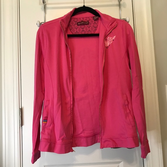 Ford “Warriors in Pink” rose pink zip up sweatshirt jacket / printed design (M) - Picture 3 of 16